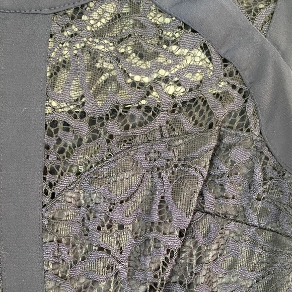Enfocus Navy Blue Lace Cocktail Dress Size 8 - Picture 4 of 11